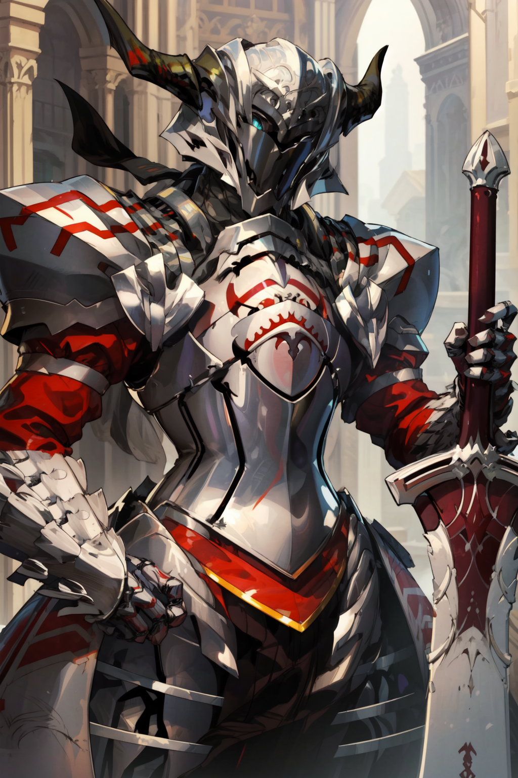 masterpiece,best quality,(MordredFullArmor,full armor,armor),holding sword,<lora:MordredPendragon:0.9>,